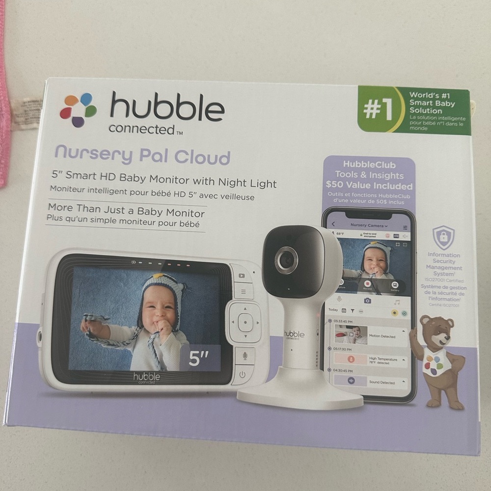 New Hubble Cloud Pal baby monitor